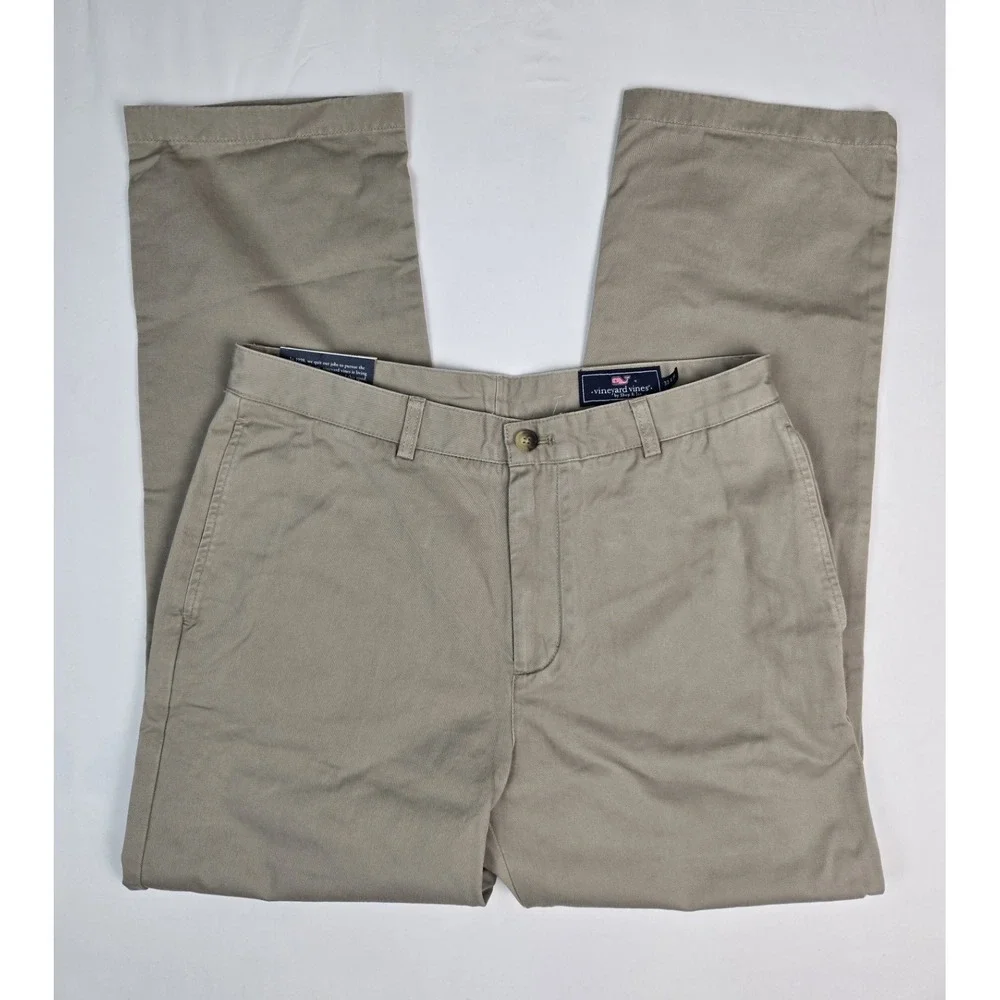 NWT Vineyard Vines Mens The Original Classic Fit Club Pant Khaki Sz 33x30